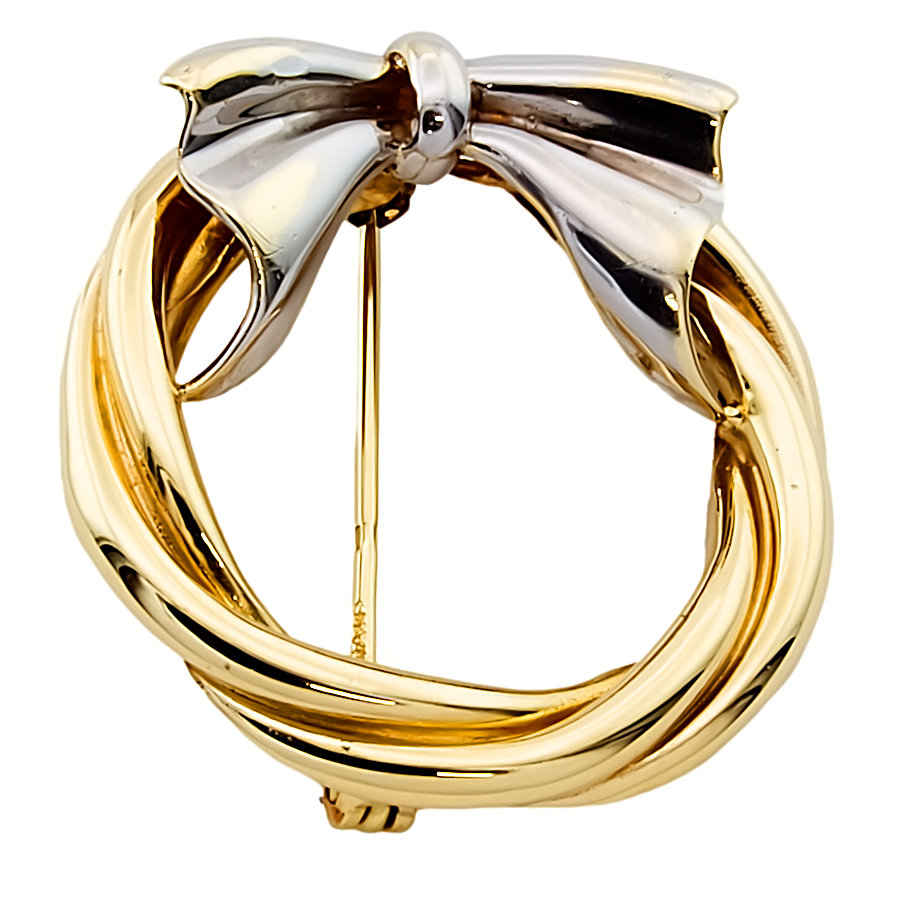 9ct 2-tone gold 3.6g Brooch